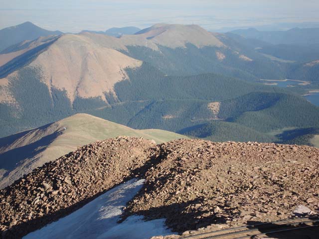 view from Pike's Peak, Pike National Forest, Colorado, 2010