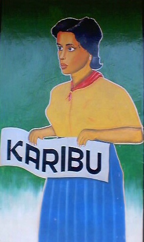 karibu (mural), Bukoba, Tanzania, 2002