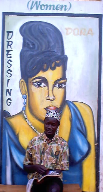 women's room (mural), Bukoba, Tanzania, 2002