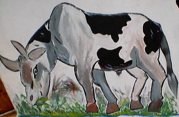 cow (mural), Bukoba, Tanzania, 2002