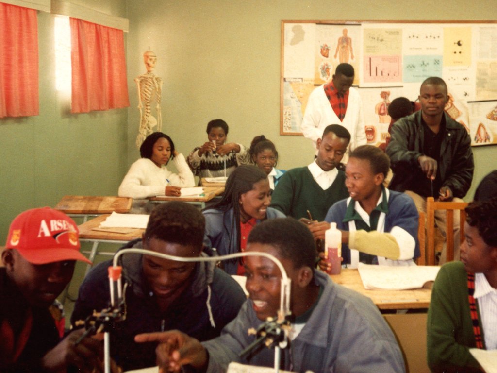 Chemistry lab, Ponhofi Secondary School, Ohangwena, Namibia, 1997