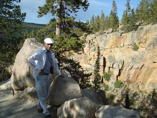 Don at Alberta Falls, Rocky Mountain National Park, Colorado, 2008