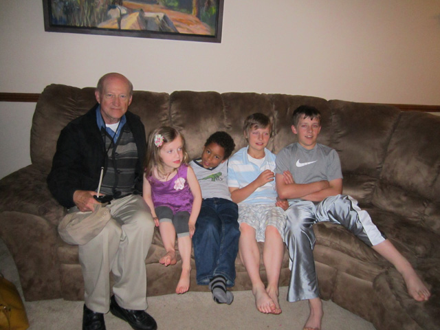 Don, Kasey, Joachim, Griffin and Connor, Cedar Rapids, Iowa, 2011