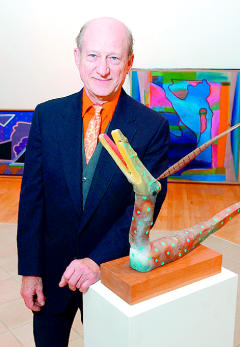 Don Vogl and artwork, South Bend, Indiana, 2003