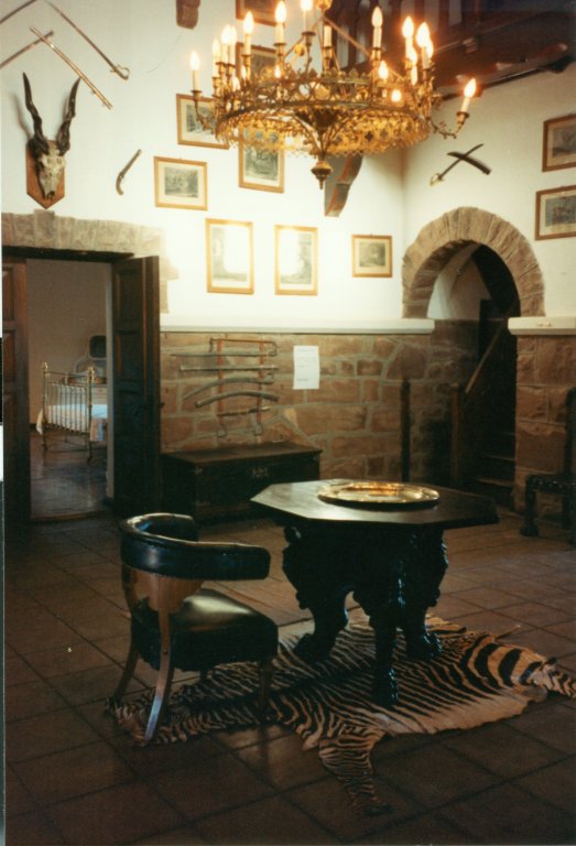 interior of Duwisib Castle, Maltahohe, Namibia, 1997
