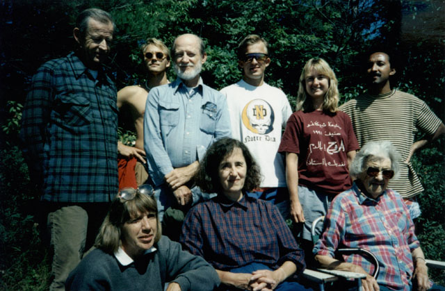 Grandma Vogl and other relatives, Minocqua, Wisconsin, 1990