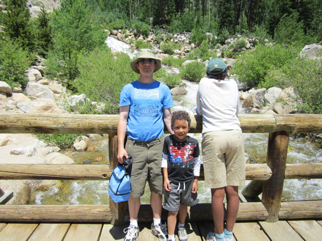 Greg, Joanitha and Joachim at Alluvial Falls, Rocky Mountain National Park, Colorado, 2011