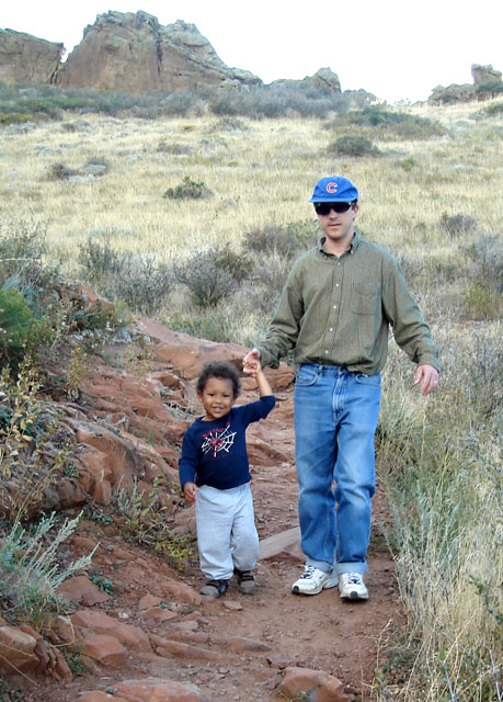 Greg and Joachim at Devil's Backbone, Loveland, Colorado, 2007