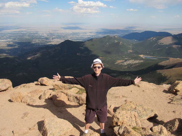 Greg on Pike's Peak, Pike National Forest, Colorado, 2019