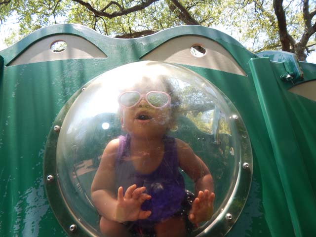 Irene in a glass bubble, Fort Collins, Colorado, 2016