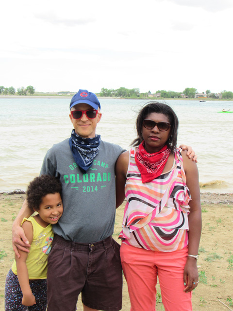 Irene, Greg and Joanitha at Boyd Lake, Loveland, Colorado, 2020