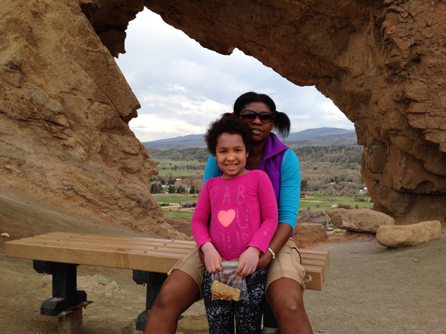 Irene and Joanitha at the Keyhole, Devil's Backbone, Loveland, Colorado, 2020