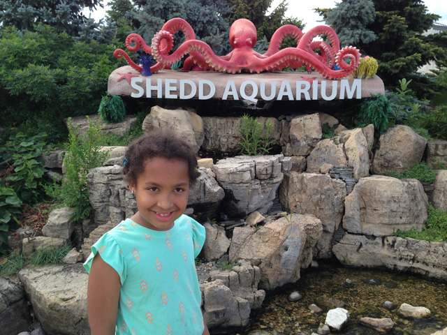 Irene at the Shedd Aquarium, Chicago, Illinois, 2021