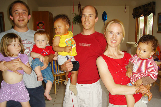 Jim, Greg, Mary and the kids, Fort Collins, Colorado, 2006