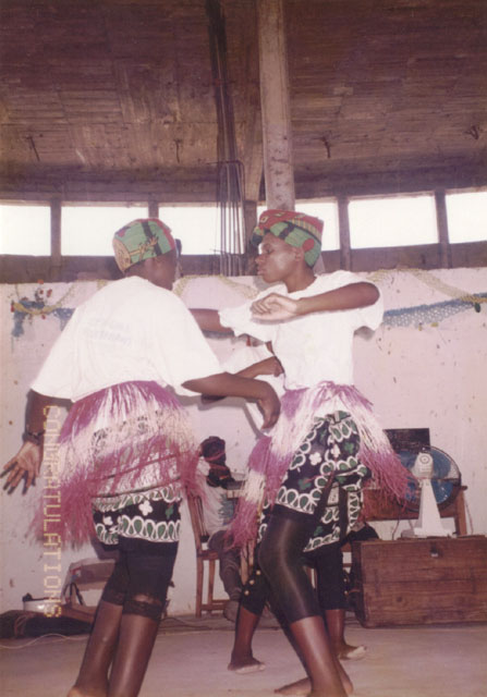 Joanitha dancing, Bukoba, Tanzania, 1995