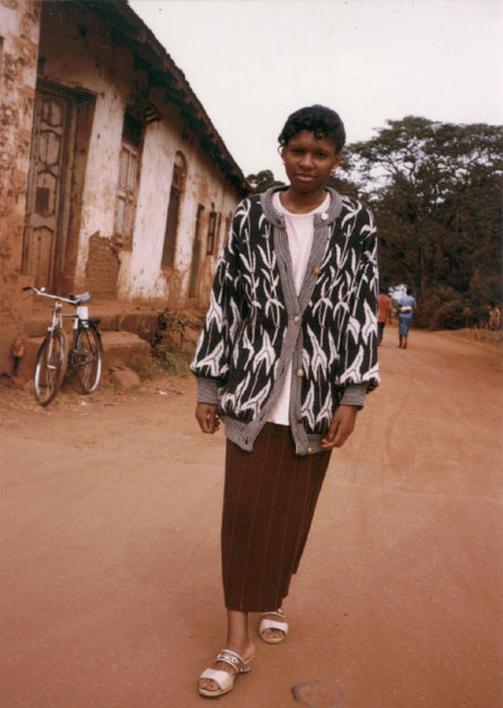 Joanitha near the Duka Kubwa, Bukoba, Tanzania, 2001