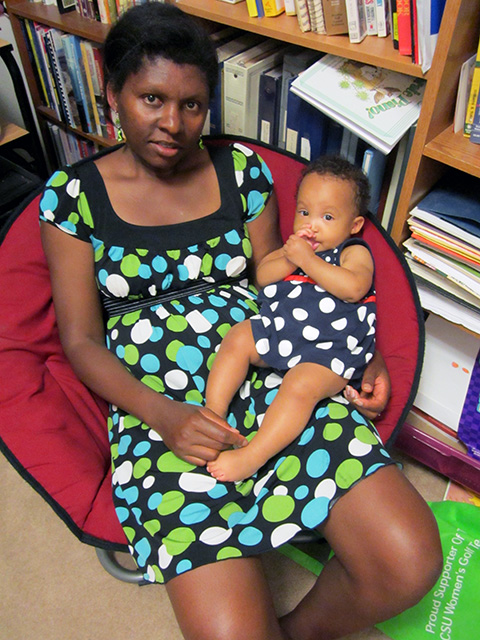 Joanitha and Irene at 11 months, Fort Collins, Colorado, 2014