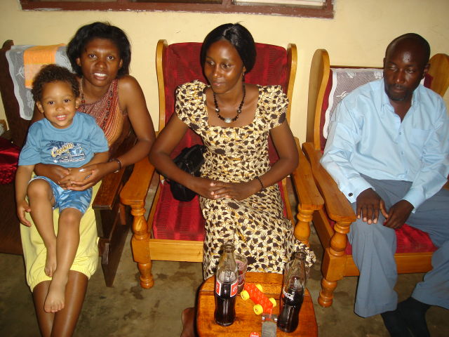 Joanitha and Joachim with Bukoba Secondary School friends, Bukoba, Tanzania, 2008