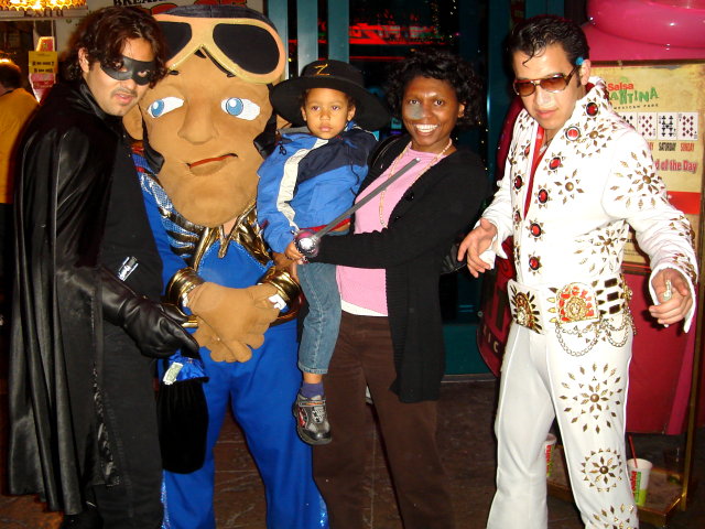 Joanitha and Joachim with Elvises, Las Vegas, Nevada, 2009