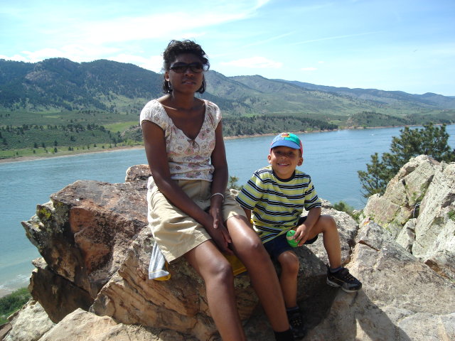 Joanitha and Joachim at Horsetooth Reservoir, Fort Collins, Colorado, 2009