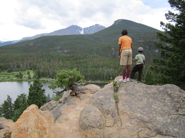 Joanitha and Joachim, Lily Lake, Rocky Mountain National Park, Colorado, 2011