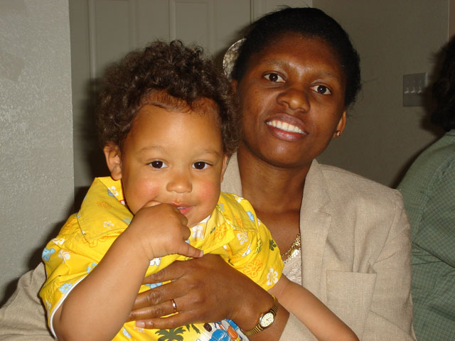 Joanitha with Joachim, Fort Collins, Colorado, 2007
