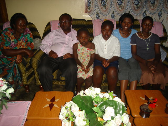 Joanitha with the Kagirwa family, Mwanza, Tanzania, 2008