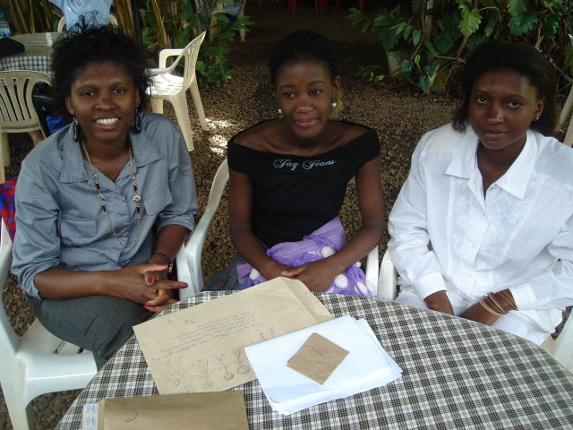 Joanitha, Maria and Lenaides' sister Lillian, Moshi, Tanzania, 2008