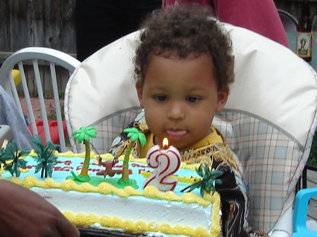 Joachim on his second birthday, Fort Collins, Colorado, 2007