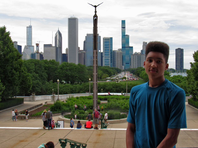 Joachim at a museum, Chicago, Illinois, 2021