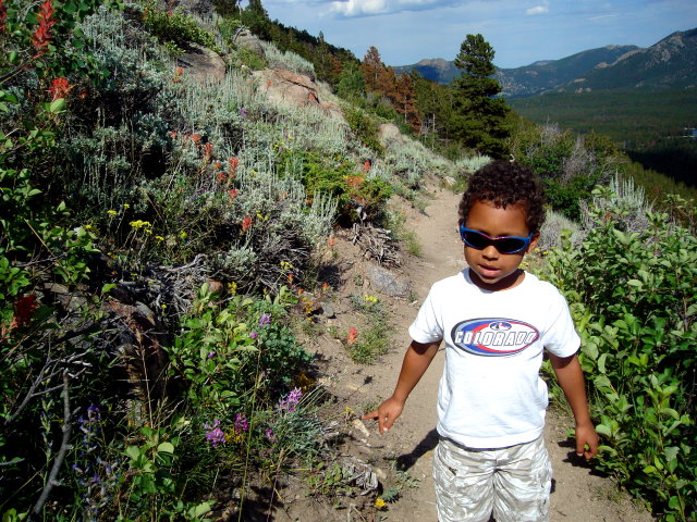 Joachim on a trail, Rocky Mountain National Park, Colorado, 2009