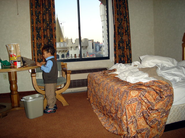 Joachim in the Excalibur hotel, Las Vegas, Nevada, 2009