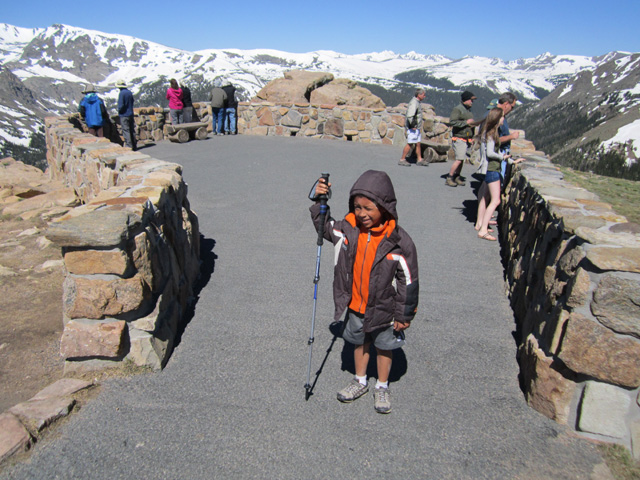 Joachim at Forest Canyon overlook, Rocky Mountain National Park, Colorado, 2011