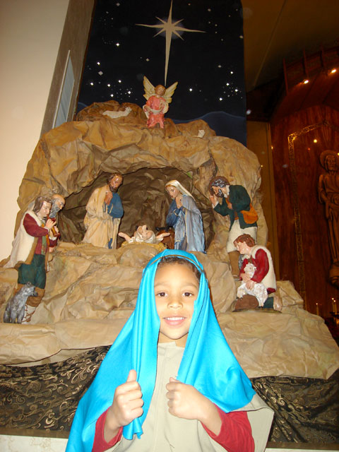 Joachim as a shepherd witnessing Jesus' birth, Fort Collins, Colorado, 2010