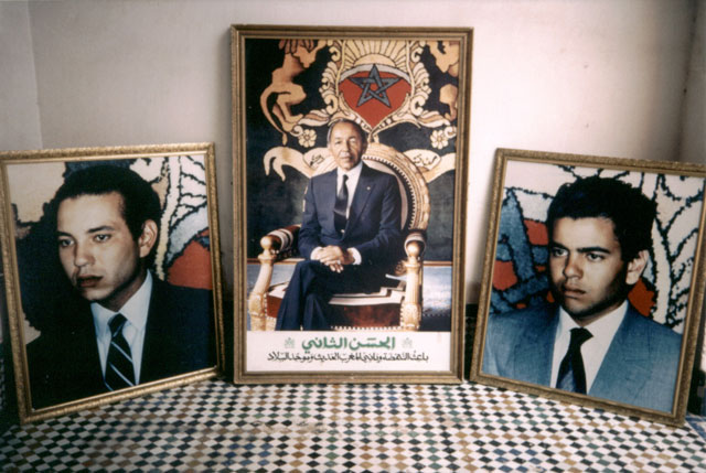King Hassan II and his two sons, Fès, Morocco, 1992