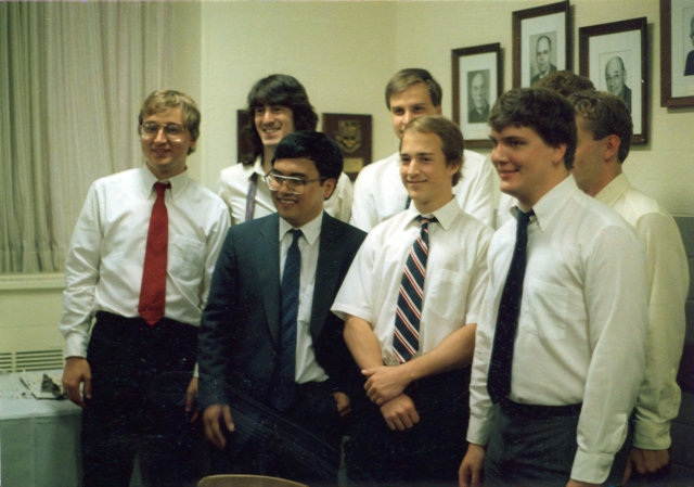 Physics students, Notre Dame, Indiana, 1988