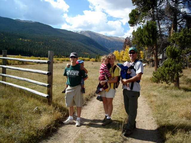 Greg, Joachim, Filipe and family, Pingree Park, CSU Mountain Campus, Colorado, 2008