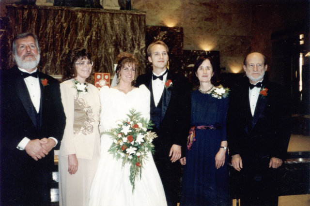 Tom and Mary Vogl and parents, South Bend, Indiana, 1995