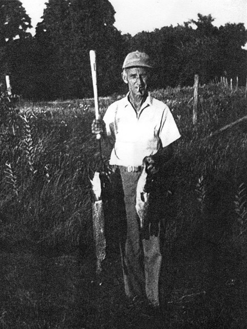 Michael Vogl with fish, , Wisconsin, 1950?