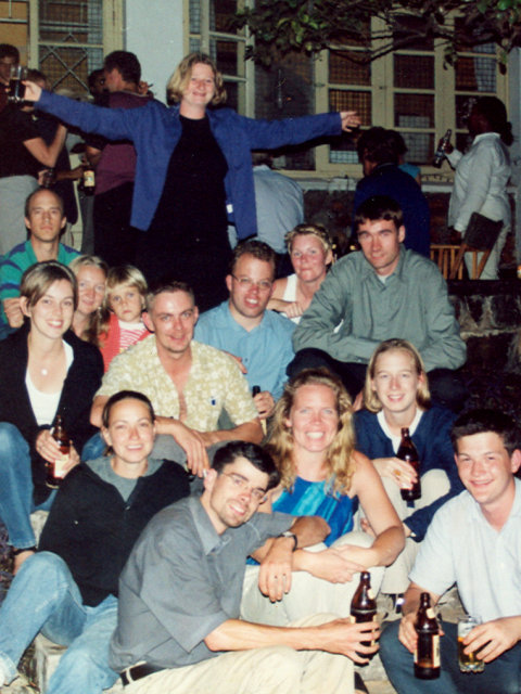 VSO party at Louise's house, Bukoba, Tanzania, 2001