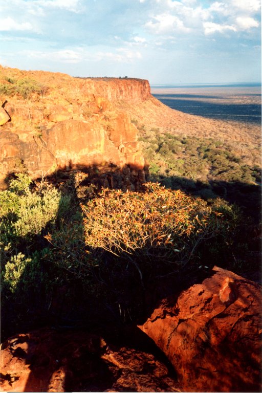 overlook of Waterberg Plateau, Waterberg National Park, Namibia, 1997