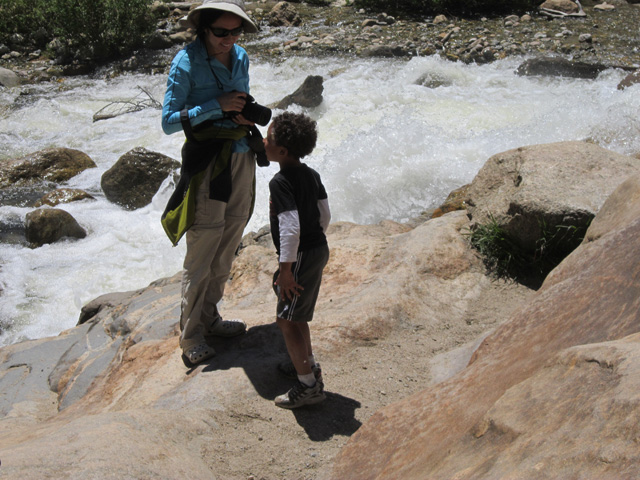 Yongli and Joachim at Alluvial Falls, Rocky Mountain National Park, Colorado, 2011