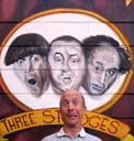 Greg with Three Stooges, Glenwood Springs, Colorado, 2014