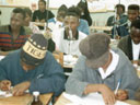 students in chemistry class, Ohangwena, Namibia, 1997