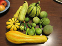 Harvest from Don and Colette's garden, Fort Collins, Colorado, 2011