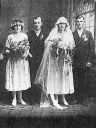 Michael and Anna Vogl at their wedding, Milwaukee, Wisconsin, 1922