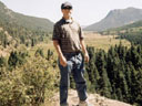 Greg in a valley, Rocky Mountain National Park, Colorado, 2004