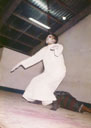 Joanitha acting as a ghost, Mwanza, Tanzania, 1997
