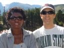 Joanitha and Greg at Sprague Lake, Rocky Mountain National Park, Colorado, 2008