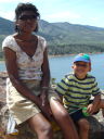 Joanitha and Joachim at Horsetooth Reservoir, Fort Collins, Colorado, 2009